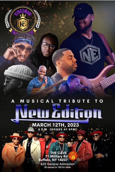 A Musical Tribute to New Edition POSTPONED to MARCH 12, 2023 6pm